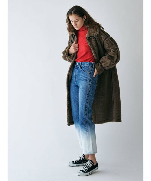 Ungrid（アングリッド）の「ウォッシャブルタートルニット（ニット/セーター・レディース・イエロー/ブルー/パープル/レッド/アイボリー/ブラック・FREE）」の16枚目の写真