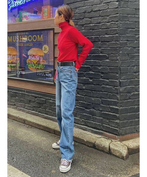 Ungrid（アングリッド）の「ウォッシャブルタートルニット（ニット/セーター・レディース・イエロー/ブルー/パープル/レッド/アイボリー/ブラック・FREE）」の18枚目の写真