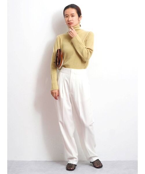 Ungrid（アングリッド）の「ウォッシャブルタートルニット（ニット/セーター・レディース・イエロー/ブルー/パープル/レッド/アイボリー/ブラック・FREE）」の22枚目の写真