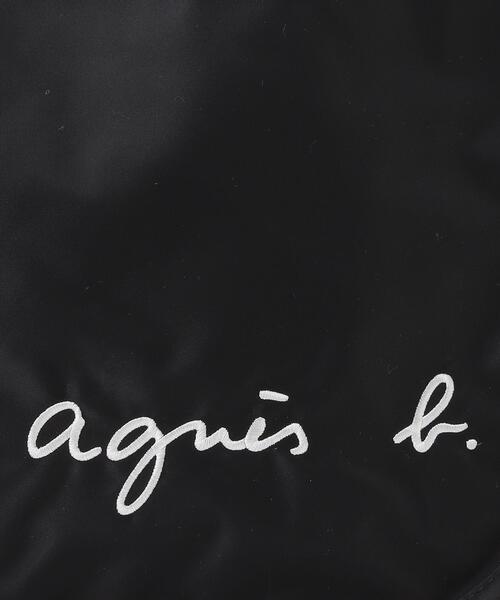 agnes b.（アニエスベー）の「GL11 E BAG ロゴ刺繍 レッスンバッグ（トートバッグ・キッズ・ブラック・UNI）」の3枚目の写真