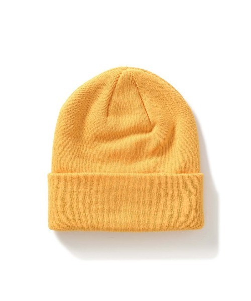UNION（UNION TOKYO）（ユニオン）の「FINE GAUGE BEANIE WITH 6 WAY T UNION ユニオン ビーニー ニット帽（ニットキャップ/ビーニー・メンズ・ブラック/イエロー・FREE）」の6枚目の写真