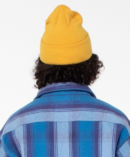 UNION（UNION TOKYO）（ユニオン）の「FINE GAUGE BEANIE WITH 6 WAY T UNION ユニオン ビーニー ニット帽（ニットキャップ/ビーニー・メンズ・ブラック/イエロー・FREE）」の13枚目の写真