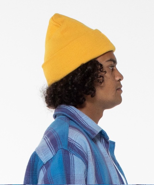 UNION（UNION TOKYO）（ユニオン）の「FINE GAUGE BEANIE WITH 6 WAY T UNION ユニオン ビーニー ニット帽（ニットキャップ/ビーニー・メンズ・ブラック/イエロー・FREE）」の14枚目の写真