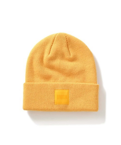 UNION（UNION TOKYO）（ユニオン）の「FINE GAUGE BEANIE WITH 6 WAY T UNION ユニオン ビーニー ニット帽（ニットキャップ/ビーニー・メンズ・ブラック/イエロー・FREE）」の17枚目の写真