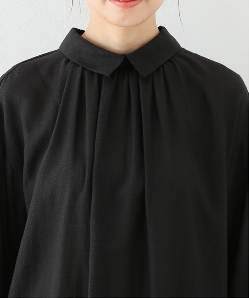 SLOBE IENA(スローブイエナ)の「《WEB限定/追加》ドビースモールカラーブラウス◆(シャツ/ブラウス・レディース・ホワイト/ブラック・FREE)」の10枚目の写真