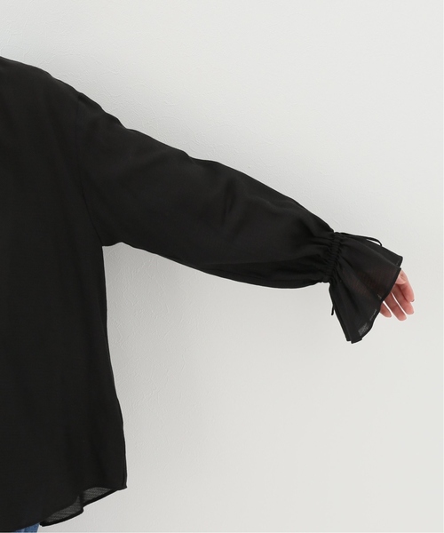 SLOBE IENA(スローブイエナ)の「《WEB限定/追加》ドビースモールカラーブラウス◆(シャツ/ブラウス・レディース・ホワイト/ブラック・FREE)」の7枚目の写真