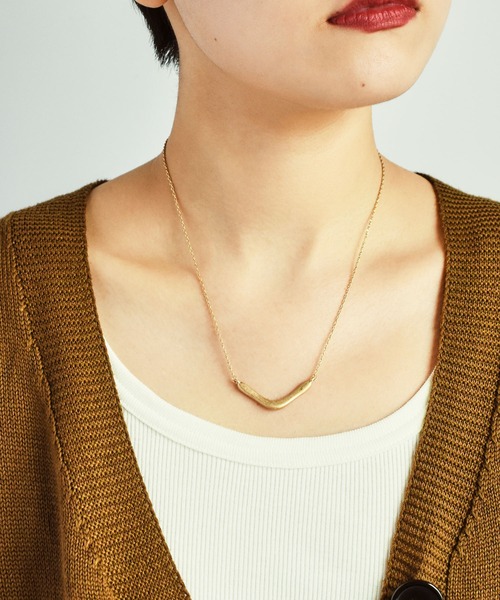 GOLDY（ゴールディ）の「"V"シェイプ メタルバー ネックレス（ネックレス・レディース・その他2/その他1/シルバー/ゴールド・FREE）」の6枚目の写真