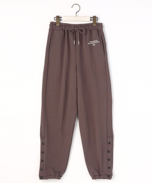 179/WG（イチナナキュウダブルジー）の「配色釦スウェットジョガーパンツ（スウェットパンツ・レディース・チャコールグレー/グレー/グリーン・MEDIUM）」の7枚目の写真