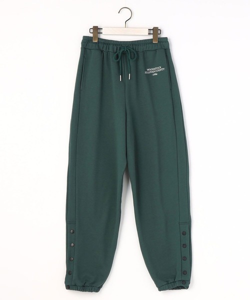 179/WG（イチナナキュウダブルジー）の「配色釦スウェットジョガーパンツ（スウェットパンツ・レディース・チャコールグレー/グレー/グリーン・MEDIUM）」の8枚目の写真