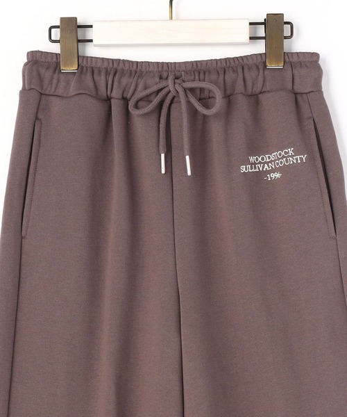 179/WG（イチナナキュウダブルジー）の「配色釦スウェットジョガーパンツ（スウェットパンツ・レディース・チャコールグレー/グレー/グリーン・MEDIUM）」の10枚目の写真