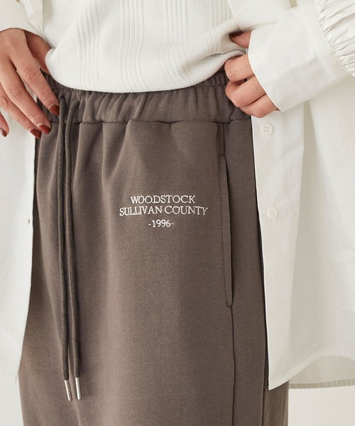 179/WG（イチナナキュウダブルジー）の「配色釦スウェットジョガーパンツ（スウェットパンツ・レディース・チャコールグレー/グレー/グリーン・MEDIUM）」の17枚目の写真