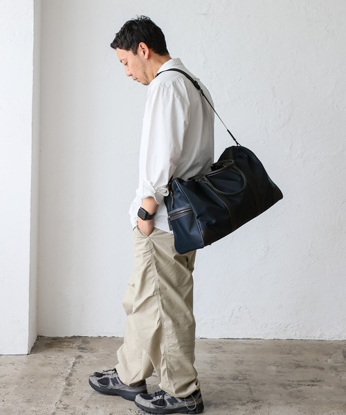 セール】本革×ナイロン2wayボストンバッグ（ボストンバッグ