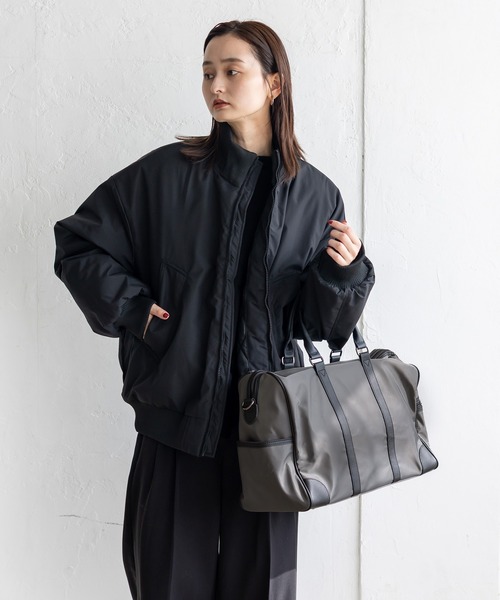 メイメイ 2wayトラベルバック 黒 ナイロン 本革 FM422 セール】本革