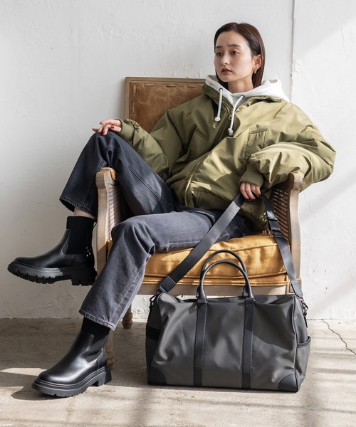 セール】本革×ナイロン2wayボストンバッグ（ボストンバッグ