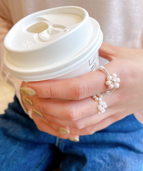 Me%（ミィパーセント）の「☆3点セット☆アミアミセットリング（リング・レディース・グリーン系その他/ホワイト系その他/ピンク系その他・FREE）」の15枚目の写真