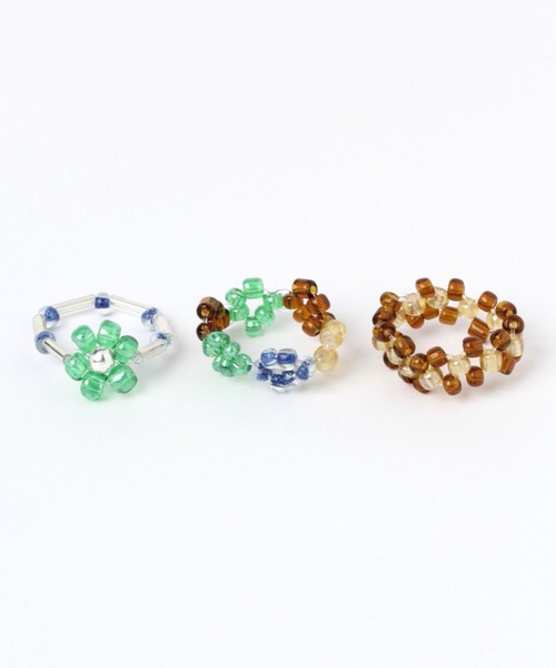 Me%（ミィパーセント）の「☆3点セット☆アミアミセットリング（リング・レディース・グリーン系その他/ホワイト系その他/ピンク系その他・FREE）」の12枚目の写真