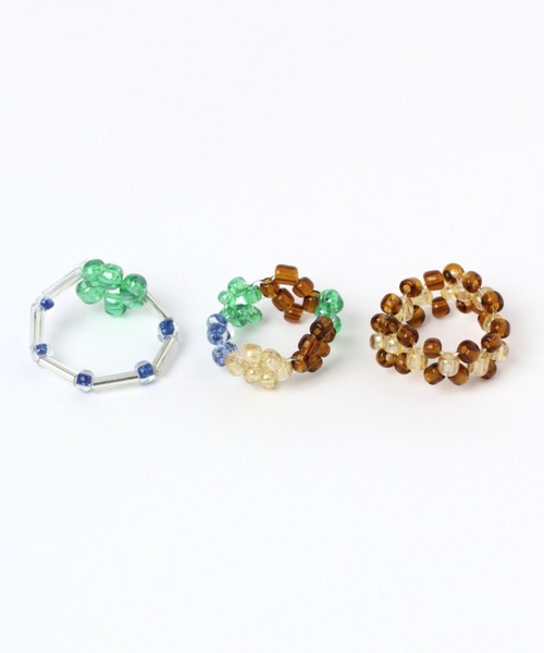 Me%（ミィパーセント）の「☆3点セット☆アミアミセットリング（リング・レディース・グリーン系その他/ホワイト系その他/ピンク系その他・FREE）」の11枚目の写真