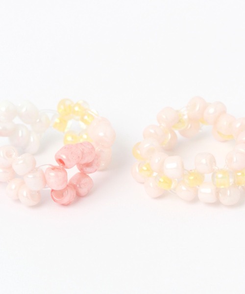 Me%（ミィパーセント）の「☆3点セット☆アミアミセットリング（リング・レディース・グリーン系その他/ホワイト系その他/ピンク系その他・FREE）」の7枚目の写真