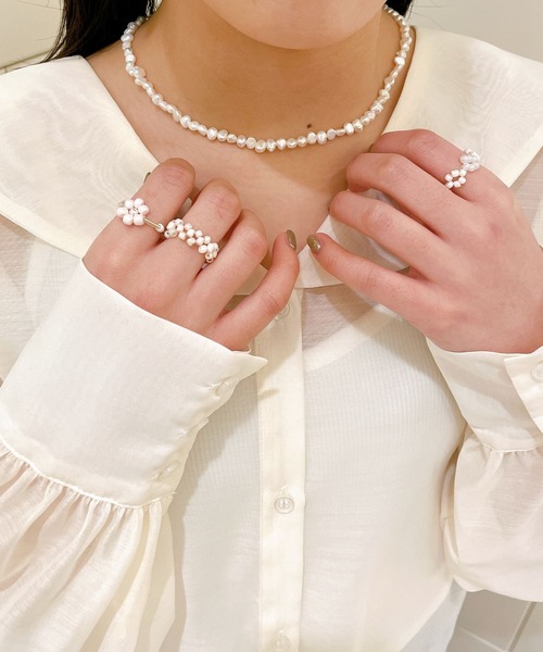 Me%（ミィパーセント）の「☆3点セット☆アミアミセットリング（リング・レディース・グリーン系その他/ホワイト系その他/ピンク系その他・FREE）」の16枚目の写真