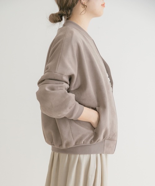 ITEMS URBANRESEARCH（アイテムズ アーバンリサーチ）の「フェイクスエードブルゾン（ブルゾン・レディース・オフホワイト/モカ/カーキ・FREE）」の3枚目の写真