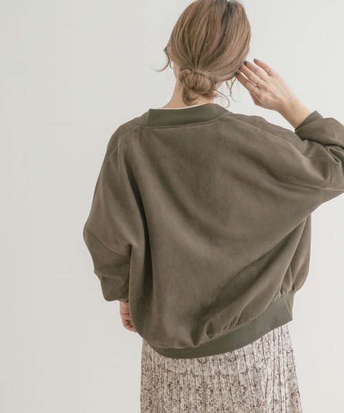 ITEMS URBANRESEARCH（アイテムズ アーバンリサーチ）の「フェイクスエードブルゾン（ブルゾン・レディース・オフホワイト/モカ/カーキ・FREE）」の7枚目の写真