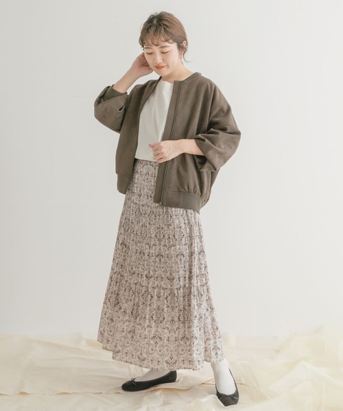 ITEMS URBANRESEARCH（アイテムズ アーバンリサーチ）の「フェイクスエードブルゾン（ブルゾン・レディース・オフホワイト/モカ/カーキ・FREE）」の9枚目の写真