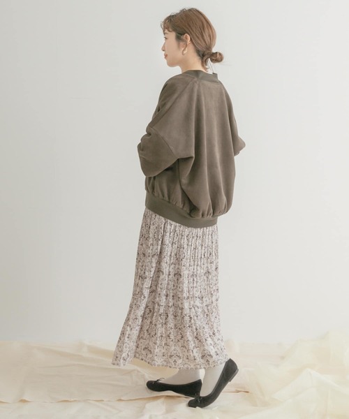 ITEMS URBANRESEARCH（アイテムズ アーバンリサーチ）の「フェイクスエードブルゾン（ブルゾン・レディース・オフホワイト/モカ/カーキ・FREE）」の10枚目の写真