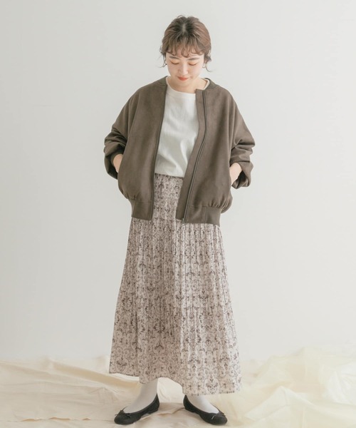 ITEMS URBANRESEARCH（アイテムズ アーバンリサーチ）の「フェイクスエードブルゾン（ブルゾン・レディース・オフホワイト/モカ/カーキ・FREE）」の12枚目の写真