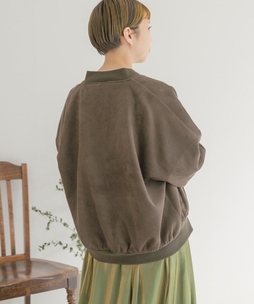 ITEMS URBANRESEARCH（アイテムズ アーバンリサーチ）の「フェイクスエードブルゾン（ブルゾン・レディース・オフホワイト/モカ/カーキ・FREE）」の15枚目の写真