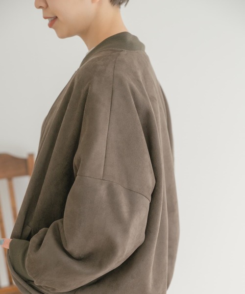 ITEMS URBANRESEARCH（アイテムズ アーバンリサーチ）の「フェイクスエードブルゾン（ブルゾン・レディース・オフホワイト/モカ/カーキ・FREE）」の17枚目の写真