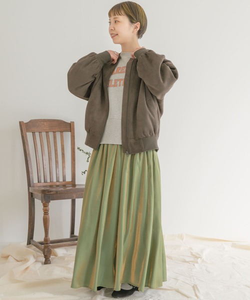 ITEMS URBANRESEARCH（アイテムズ アーバンリサーチ）の「フェイクスエードブルゾン（ブルゾン・レディース・オフホワイト/モカ/カーキ・FREE）」の19枚目の写真