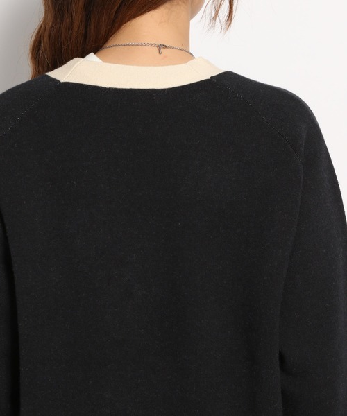 niko and...（ニコアンド）の「配色ラインミドル丈カーディガン（カーディガン/ボレロ・レディース・ブラック/グレー/オレンジ/グリーン・FREE）」の15枚目の写真