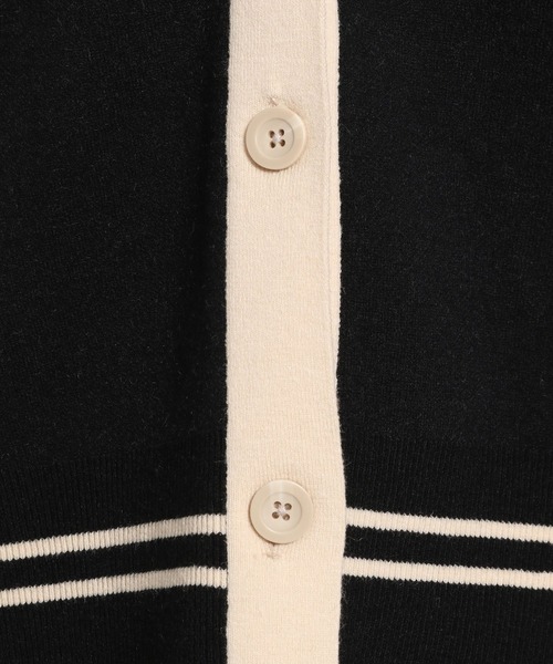 niko and...（ニコアンド）の「配色ラインミドル丈カーディガン（カーディガン/ボレロ・レディース・ブラック/グレー/オレンジ/グリーン・FREE）」の21枚目の写真