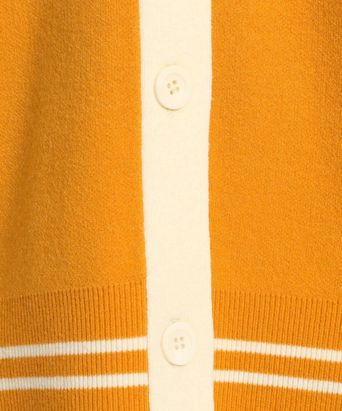 niko and...（ニコアンド）の「配色ラインミドル丈カーディガン（カーディガン/ボレロ・レディース・ブラック/グレー/オレンジ/グリーン・FREE）」の13枚目の写真