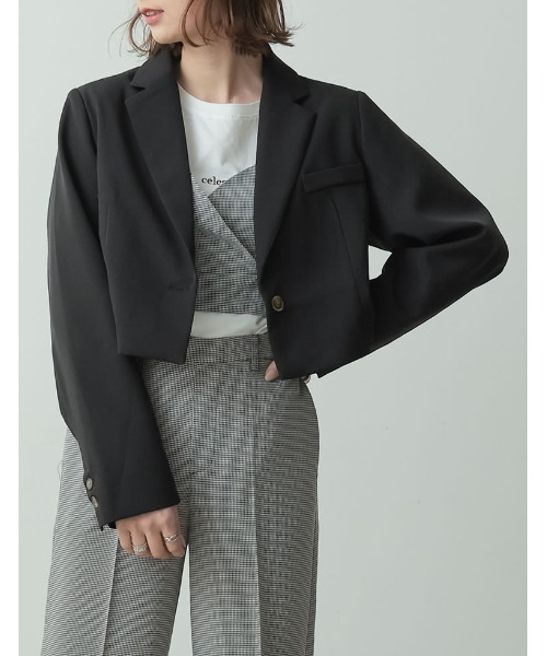 Re:EDIT（リエディ）の「カットツイルショートジャケット（テーラード
