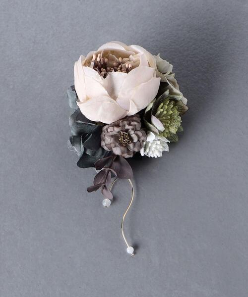 tnc（ティンク）の「【別注】＜tnc（ティンク）＞コサージュ（ブローチ/コサージュ・レディース・ベージュ/ネイビー・FREE）」の2枚目の写真