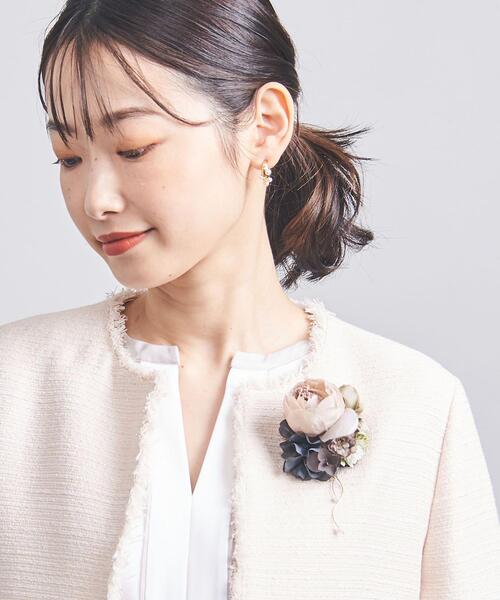 tnc（ティンク）の「【別注】＜tnc（ティンク）＞コサージュ（ブローチ/コサージュ・レディース・ベージュ/ネイビー・FREE）」の7枚目の写真