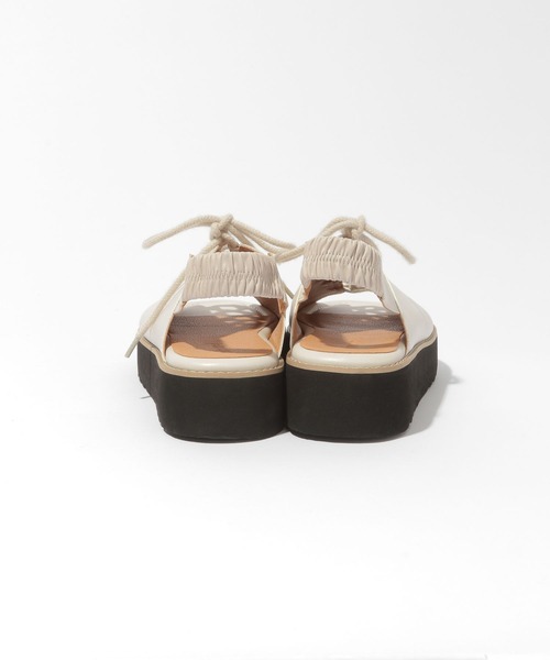 niko and...（ニコアンド）の「オリジナルレースアップサンダル（サンダル・レディース・ブラック/アイボリー・SMALL/MEDIUM/LARGE）」の9枚目の写真