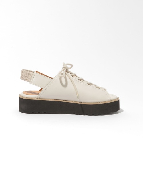 niko and...（ニコアンド）の「オリジナルレースアップサンダル（サンダル・レディース・ブラック/アイボリー・SMALL/MEDIUM/LARGE）」の8枚目の写真