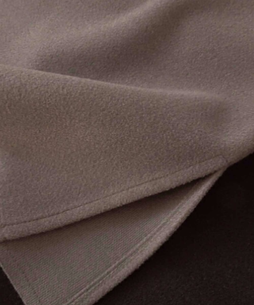 M y u（ミュー）の「前ポケットミニ丈ベストロングワンピース（ワンピース・レディース・チャコールグレー/ブラック・FREE）」の11枚目の写真