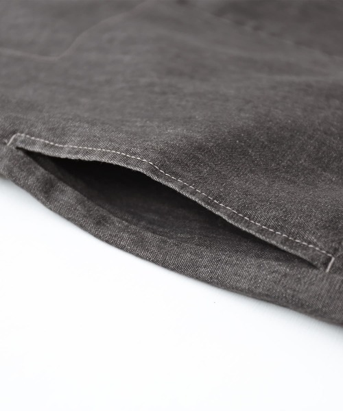 osharewalker（オシャレウォーカー）の「【廃盤】『バックタックデニムシャツワンピース』（シャツワンピース・レディース・ブルー/ブラック・FREE）」の6枚目の写真