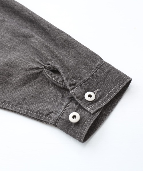 osharewalker（オシャレウォーカー）の「【廃盤】『バックタックデニムシャツワンピース』（シャツワンピース・レディース・ブルー/ブラック・FREE）」の7枚目の写真