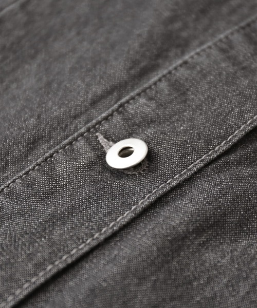 osharewalker（オシャレウォーカー）の「【廃盤】『バックタックデニムシャツワンピース』（シャツワンピース・レディース・ブルー/ブラック・FREE）」の8枚目の写真