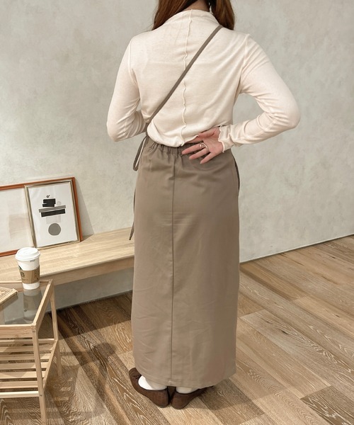 apres jour clair（アプレジュールクレア）の「【apresjour clair】２WAYハイネックインナー（Tシャツ/カットソー・レディース・アイボリー/モカ/ダークブラウン・X-LARGE/フリー）」の9枚目の写真