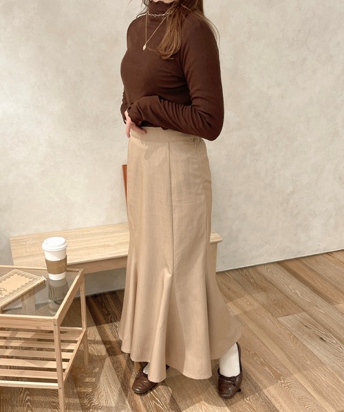 apres jour clair（アプレジュールクレア）の「【apresjour clair】２WAYハイネックインナー（Tシャツ/カットソー・レディース・アイボリー/モカ/ダークブラウン・X-LARGE/フリー）」の17枚目の写真