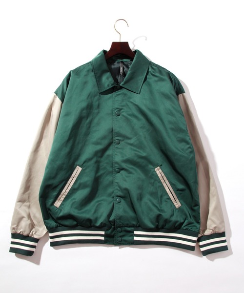 THISIS（ディスイズ）の「サテン スタジャン（スタジャン・レディース・レッド/ブラック/グリーン・X-LARGE/MEDIUM/LARGE）」の2枚目の写真