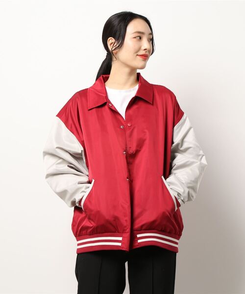 THISIS（ディスイズ）の「サテン スタジャン（スタジャン・レディース・レッド/ブラック/グリーン・X-LARGE/MEDIUM/LARGE）」の8枚目の写真