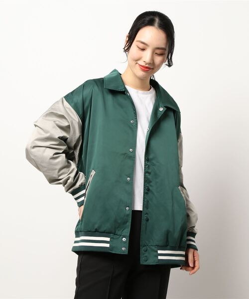 THISIS（ディスイズ）の「サテン スタジャン（スタジャン・レディース・レッド/ブラック/グリーン・X-LARGE/MEDIUM/LARGE）」の9枚目の写真