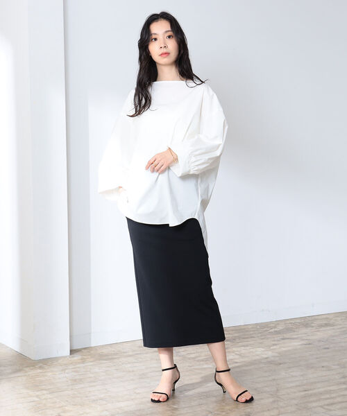「Demi-Luxe BEAMS」 長袖ブラウス ONE SIZE ホワイト レディース Demi-Luxe BEAMS ブラウス シャツ LEE × / ブラウスライクTOP .M