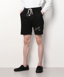 カットオフ無地スウェットショートパンツ